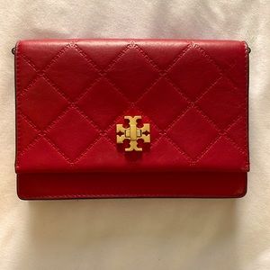 Tory Burch Red Leather Crossbody/Clutch